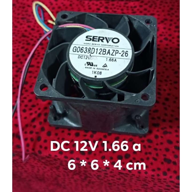 พัดลมมือ2ใช้ไฟDc12v1.66Aขนาด6×6×4cmหรือ2,5นิ้วรอยสูงลมแรง