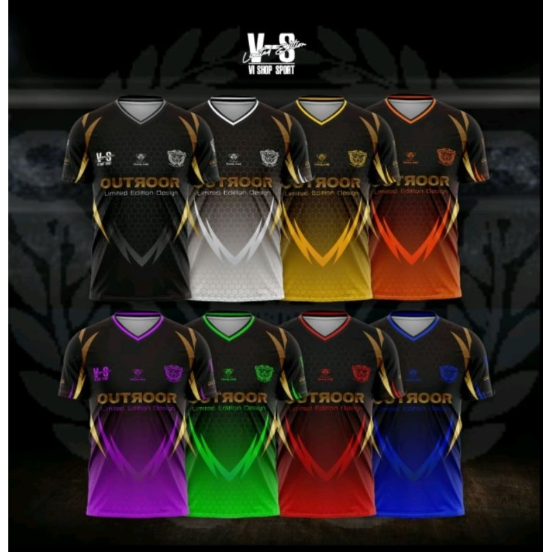 เสื้อกีฬาคอวี Sports ลายรังผึ้ง Outdoor