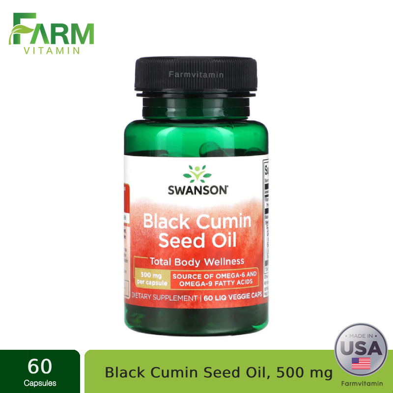 Swanson, Black Cumin Seed Oil, 500 mg, 60 Liq Veggie Caps