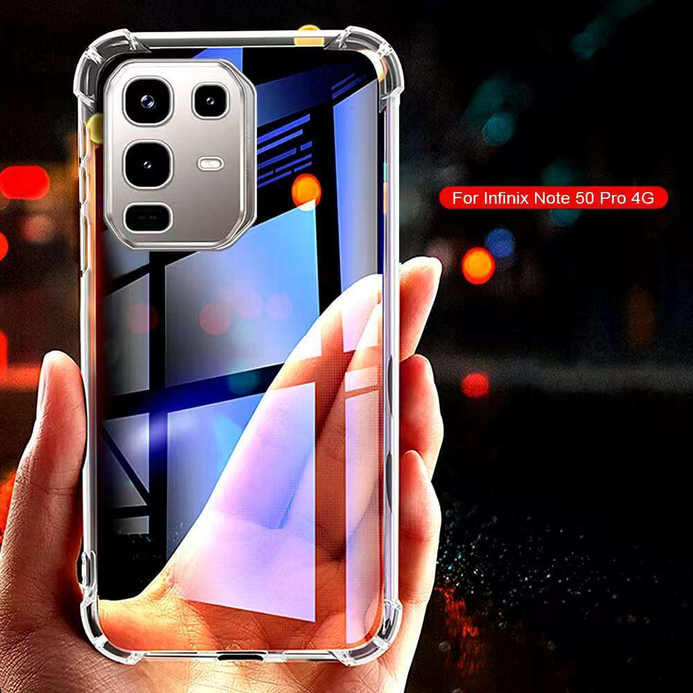 Infinix Note50x/Infinix Note50S/Infinix Note50Pro+5Gเคสใสกันกระแทกแบบคลุมกล้องinfinix Note 50 4G/inf