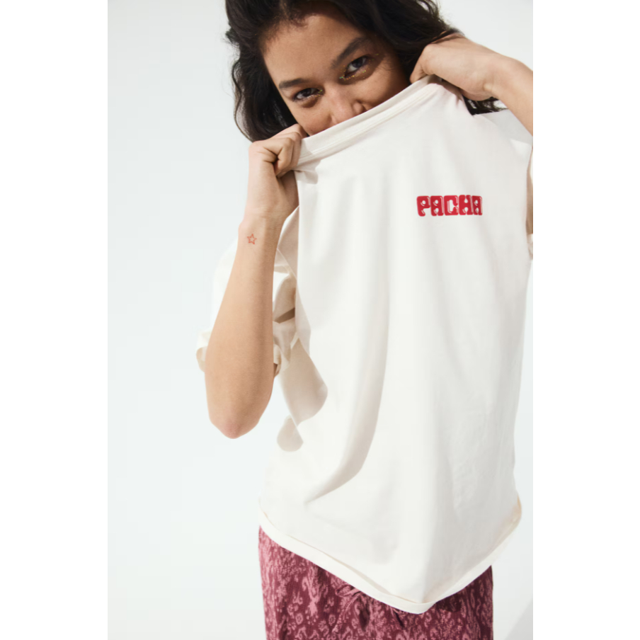 H&M(เอชแอนด์เอ็ม) เสื้อยืดพิมพ์ลายแบบโอเวอร์ไซส์ ผู้หญิง 1257580_11