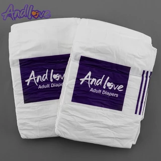 【ใช้ได้ทั้งชายแ】ANDLOVE ผ้าอ้อมผู้ใหญ่ แบบแปะเทป ผ้าอ้อมบางเฉียบ ผ้าอ้อมผู้ใหญ กันรั่ว - M/L/XL (100 ชิ้น/10 Pack)