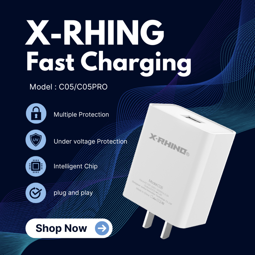 X-RHING หัวชาร์,ชุดชาร์จ C05/C05PRO 2.4A