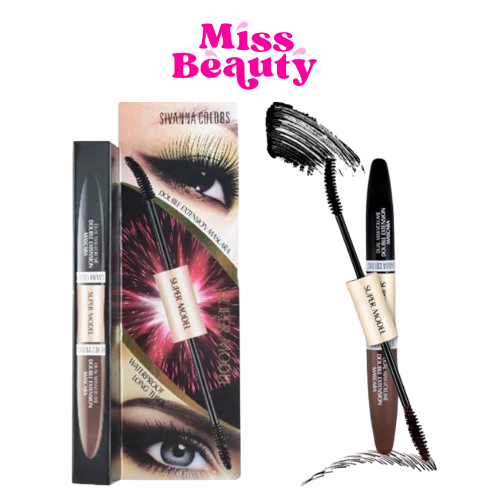 HF901 Sivanna Colors Super Model Double Extension Mascara ซีเวนน่า คัลเลอร์ส ดับเบิ้ล เอ็ดเทนชิน มาสคาร่า 7.5 กรัม