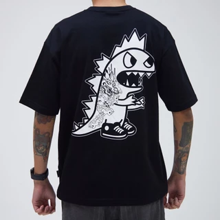 TOKIDOKI เสื้อยืดใส่ได้ทั้งชายและหญิง BOLD DRAGON KAIJU S/S TEE 2025