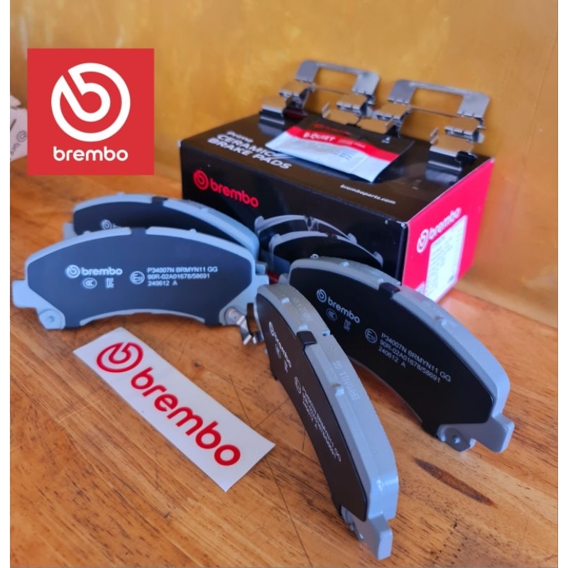 BREMBO P34007N ผ้าเบรกหน้า  COLORADO 2-4WD TRAIL 2012-2016
 Dmax 2-4WD (1.9 2.5 3.0) MU-7 MU-X 2002-