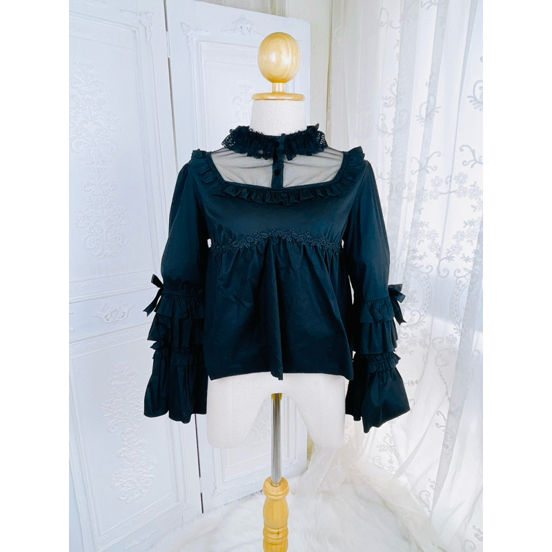 🔮🔮 Gothic Lolita Blouse 𓆩♡𓆪 เสื้อเบลาส์สไตล์โกธิคโลลิต้า 🔮🔮 ฮาโลวีน