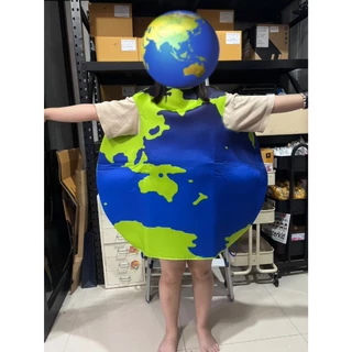 ชุดแฟนซีเด็กและผู้ใหญ่ ลูกโลก EARTH COSTUME (1 ชิ้นแค่ตัวเสื้อลูกโลก) ฟรีไซส์ ใส่ได้ทุกช่วงวัย ดูความยาวเป็นหลัก