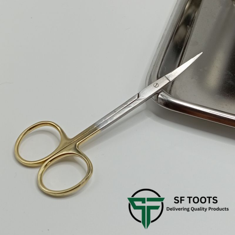 IRIS scissor TC 11.5cm 4" กรรไกรตัดไหม TC Tangshan Carbine ด้ามทอง