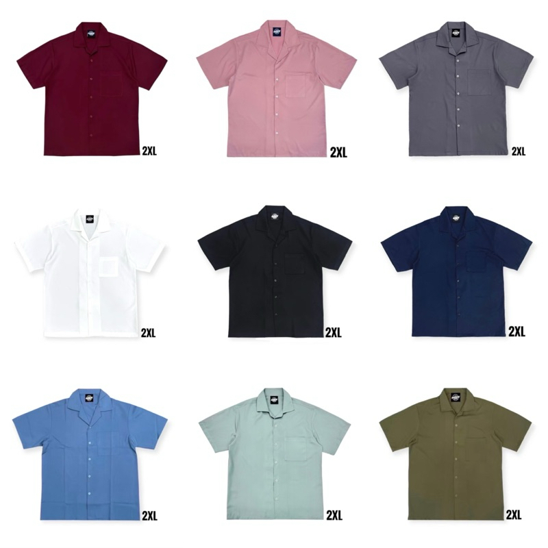 Huck ฮาวายสีพื้น ผ้าไหมอิตาลี รอบอก 44-52 นิ้ว‼️