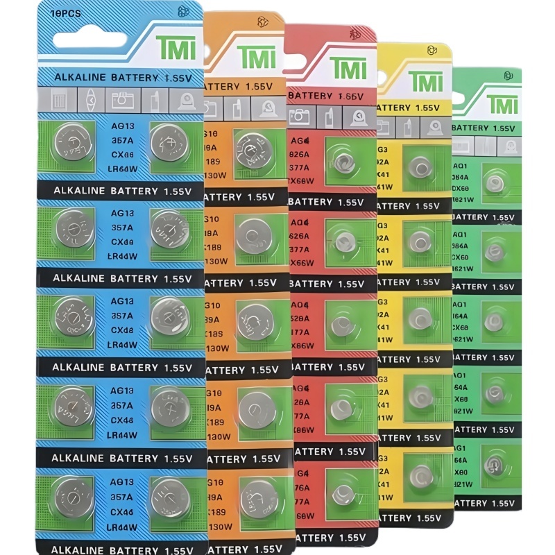 TMI ถ่าน AG1 LR621 SR621 SR621SW 364 164 แบตเตอรี่กระดุมสากล 1.5V Alkaline Battery (1 แพ็ค 10 ก้อน)
