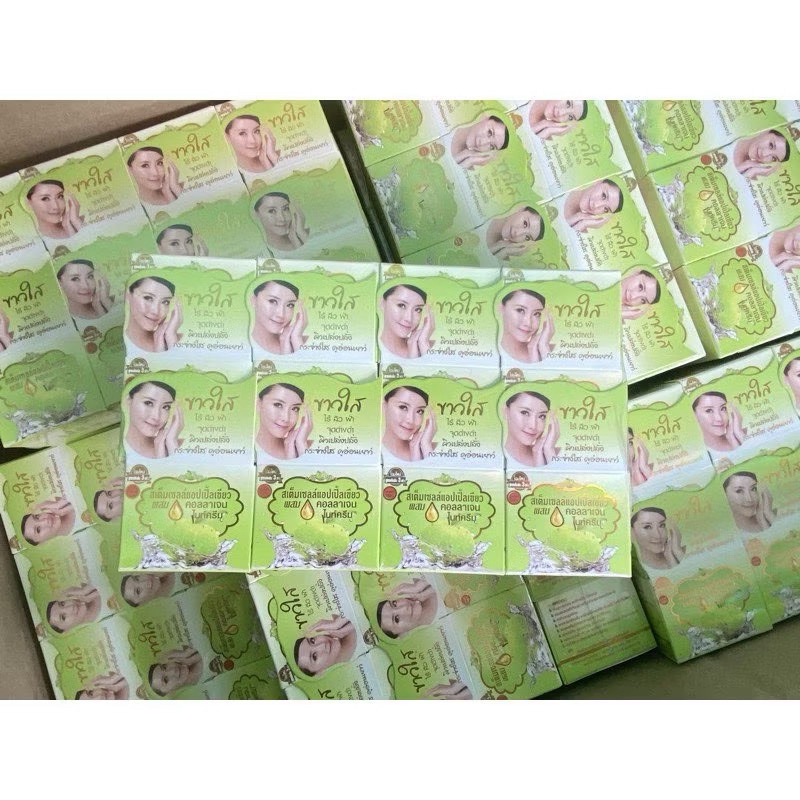 ขายส่งยกโหล 12 กล่องครีมสเต็มเซลล์แอปเปิ้ลเขียวของแท้ 100%