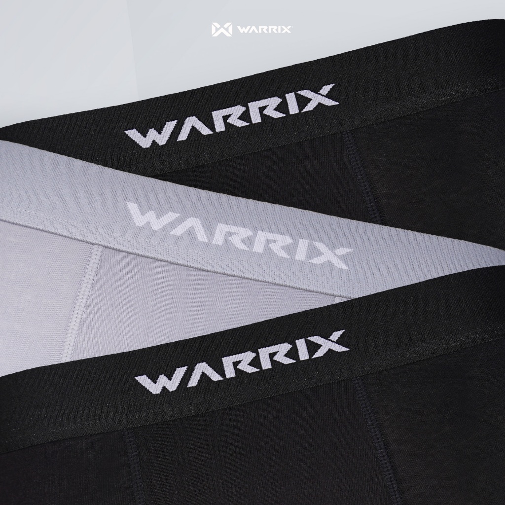WARRIX กางเกงชั้นใน Men's Underwear Mid Waist ทรง Trunk (WU-244ALMCLP2) แพ็ค3ตัว — صورة 3