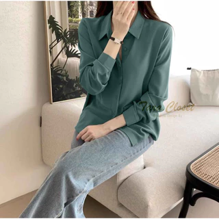 IT022 All Size 5 TARA Shirt เสื้อเชิ้ต คอปก แขนยาว มีมากกว่า 30 สี รุ่นยอดฮิต ทรงคลาสสิค ผ้าไหมอิตาลีอย่างดี ผ้าไม่หนามา