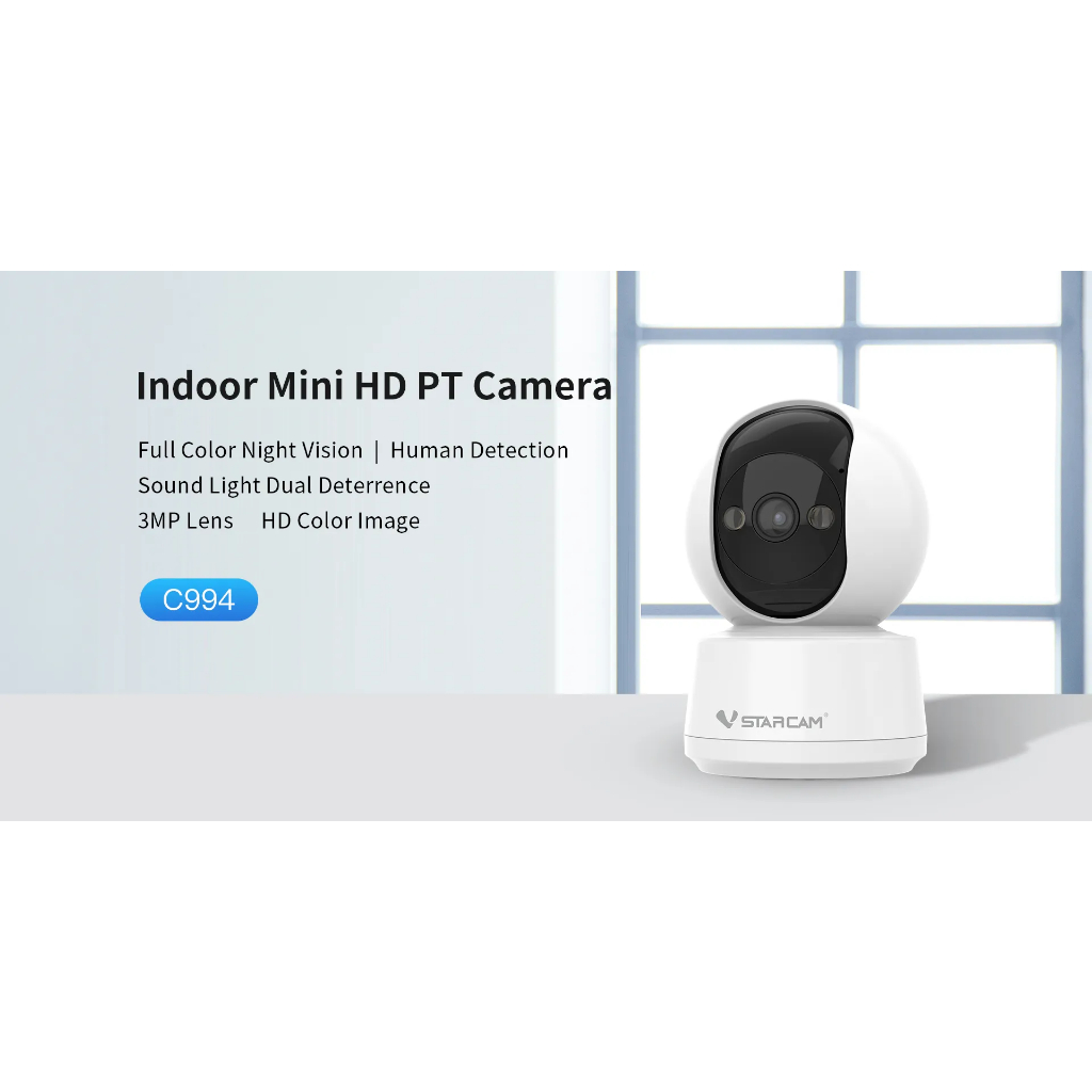 Vstarcam กล้องวงจรปิดไร้สาย Wifi Camera รุ่น C7824WIP C996 2MP C994(5MP) ความละเอียด 1MP ประกัน
