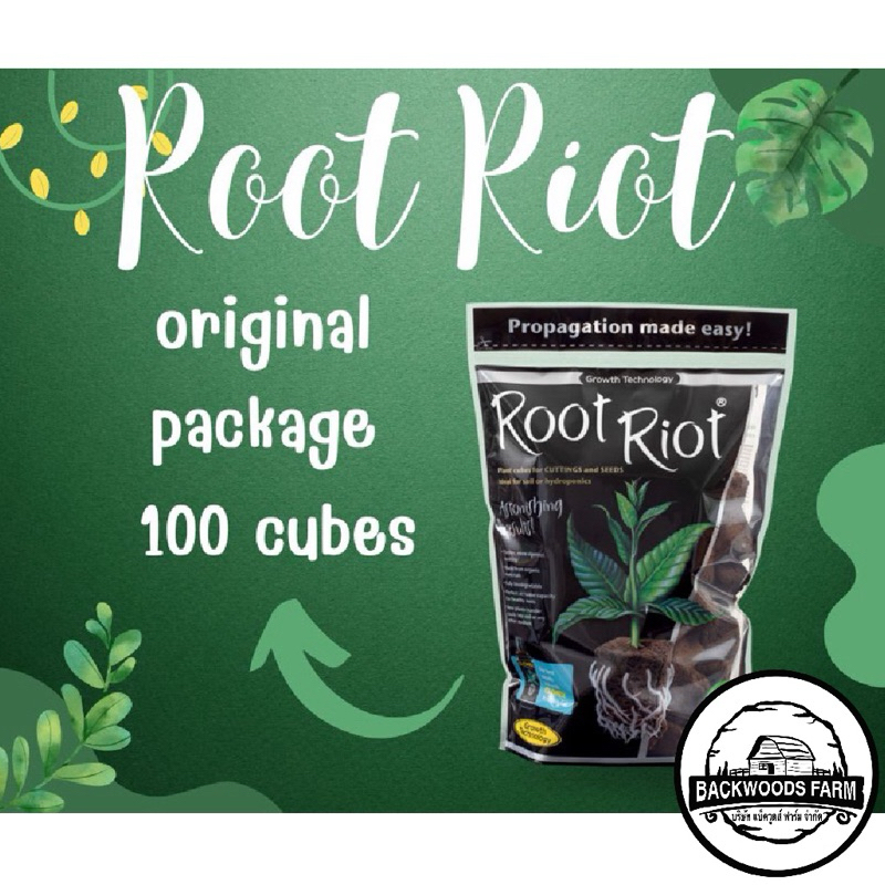 Root Riot ของแท้ 100% สำหรับปักชำและเพาะเมล็ด ขนาด 24/50/100 cubes