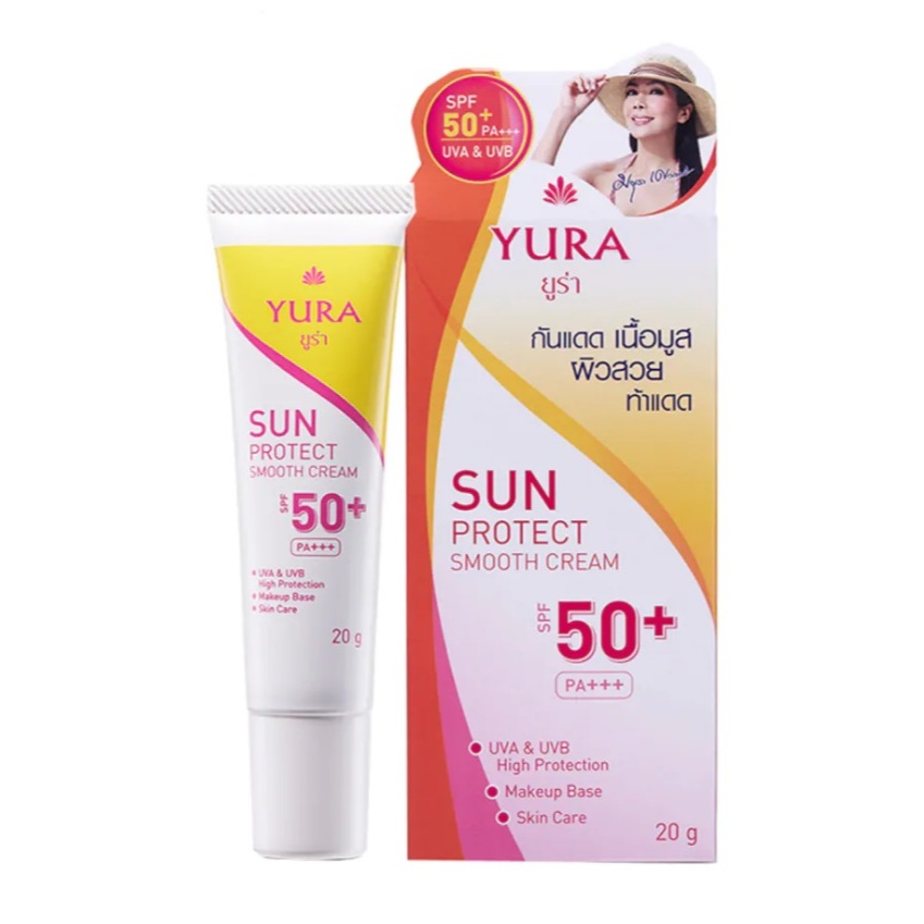 Yura Sun Protect Amooth Cream SPF 50+ PA+++ ยูร่า ซัน รูปที่ 2