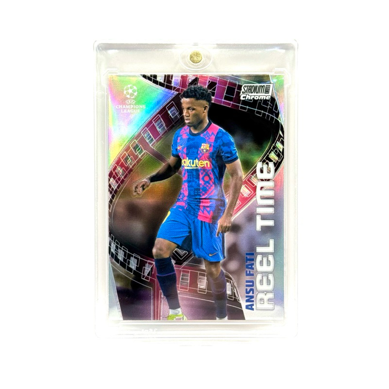 Topps Stadium Club Chrome UCL 21/22 Ansu Fati FC Barcelona Reel Time