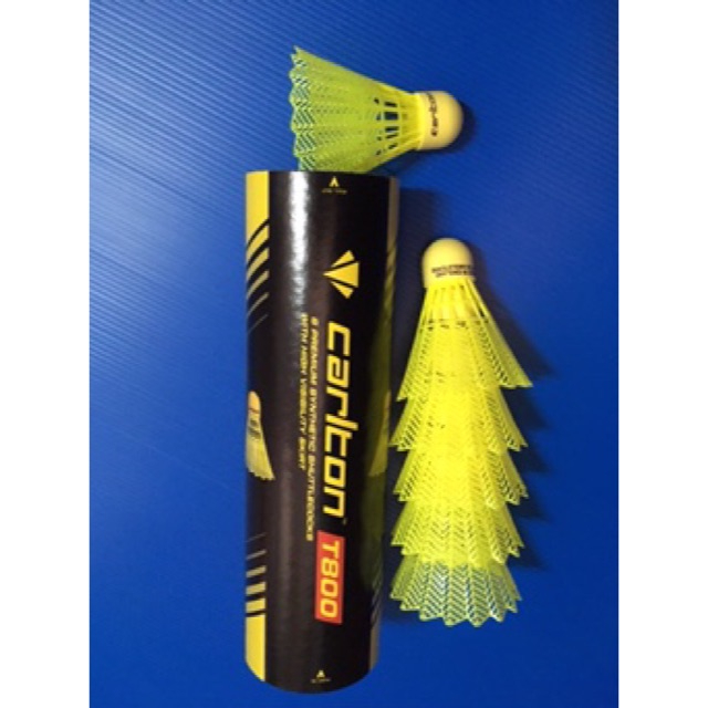 ลูกแบดมินตัน *ยกหลอด* ,🔥🔥🔥แท้💯%ซื้อ🏸ลูกแบดมินตัน CARLTON T800 สีเหลือง สีขาว