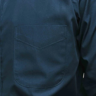 era-won เสื้อเชิ้ต ทรงปกติ Oxford Shirt แขนยาว คอจีน สี Navy