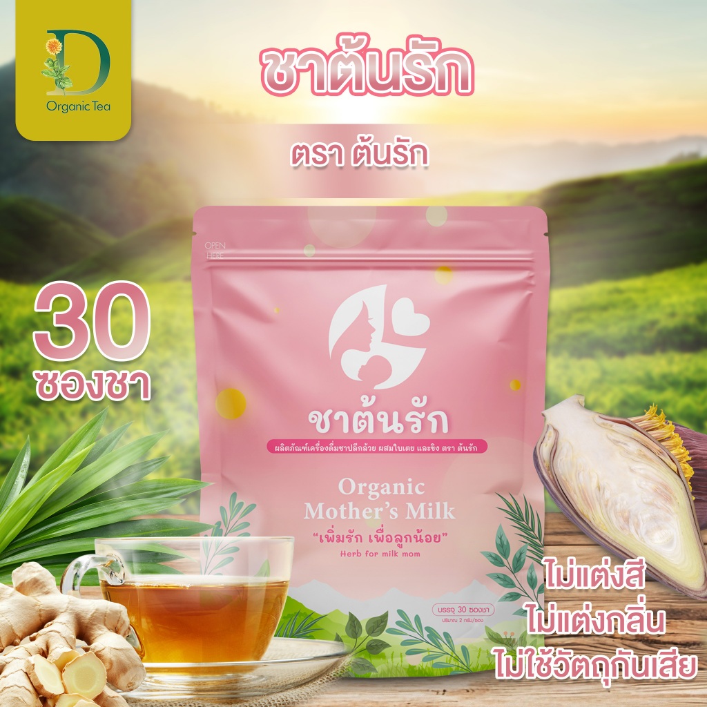 ชาต้นรัก ชาหัวปลี ขิง ใบเตย เพิ่มน้ำนม กระตุ้นน้ำนม บำรุงน้ำนม แก้ปัญหา น้ำนมน้อย หด หาย