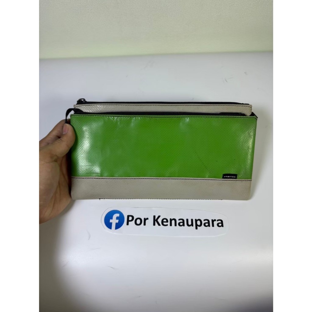 FREITAG F271 MASIKURA | เขียวเทา ลายสุภาพแบบเท่จัด! แทคครบ พร้อมสะพาย!