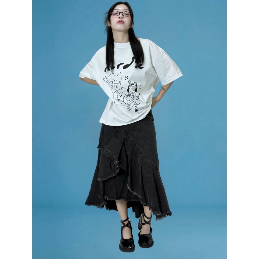 (Pre-order5-10days) Redolence.studio Nordic tee เสื้อทรงoversize