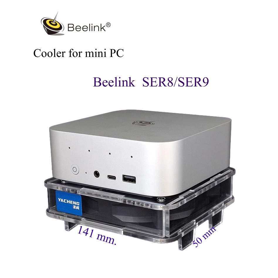 พัดลมระบายความร้อน สำหรับ mini PCHeat sink cooling Beelink SER8 / SER9 USB Power Supply