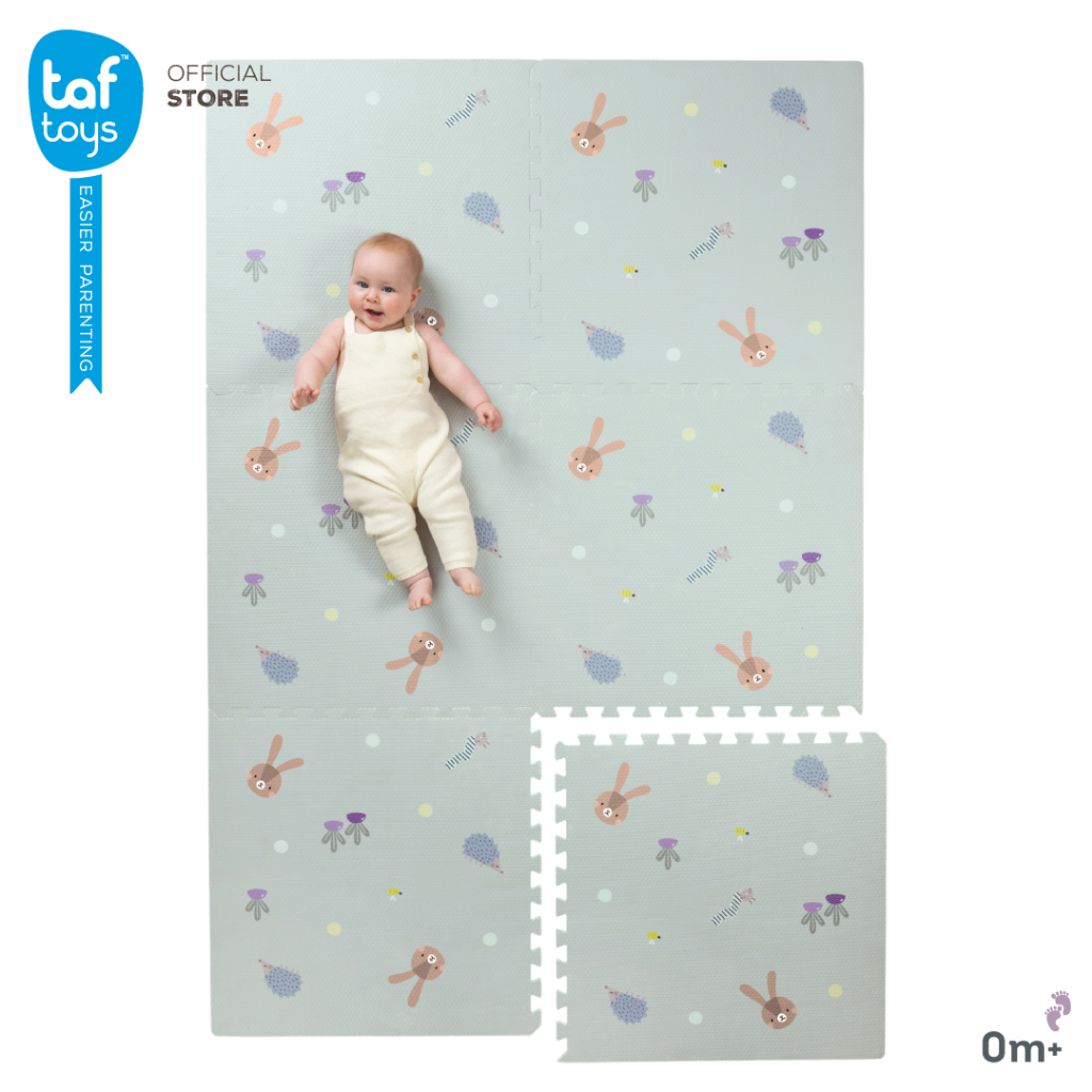 Taf Toys แผ่นรองคลาน จิ๊กซอว์ นุ่ม ขนาดใหญ่ Urban Garden XL Soft Puzzle Mat ของใช้เด็กแรกเกิด
