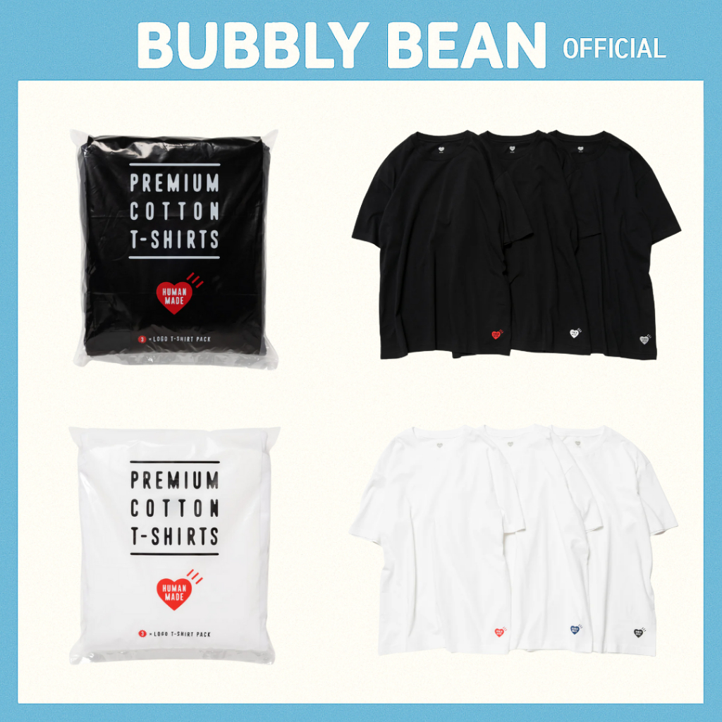 เสื้อยืด Human made 3-PACK T-SHIRT ขายแยก 1 ตัว