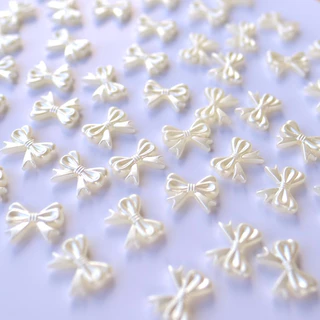 โบว์ตกแต่ง 50 ชิ้น อุปกรณ์ตกแต่ง DIY อุปกรณ์ตกแต่งเหรียญโปรยทาน