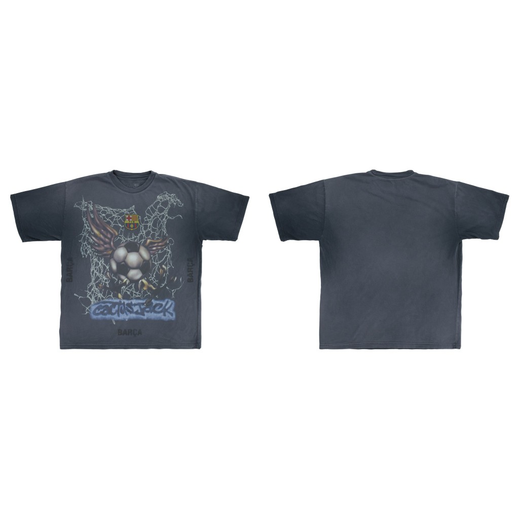 [ ของแท้ ] เสื้อยืด Cactus Jack Travis Scott CJ X FCB WASHED SPRAY LOGO TEE ของใหม่ ( รอของ )