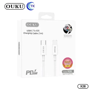 ใหม่ล่าสุด!! OUKU X28 PD35W สายชาร์จเร็ว สำหรับ Type-C to I0S Fast Charging Data Cable รองรับชาร์จเร็ว ของแท้100%