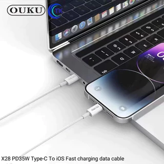 ใหม่ล่าสุด!! OUKU X28 PD35W สายชาร์จเร็ว สำหรับ Type-C to I0S Fast Charging Data Cable รองรับชาร์จเร็ว ของแท้100%
