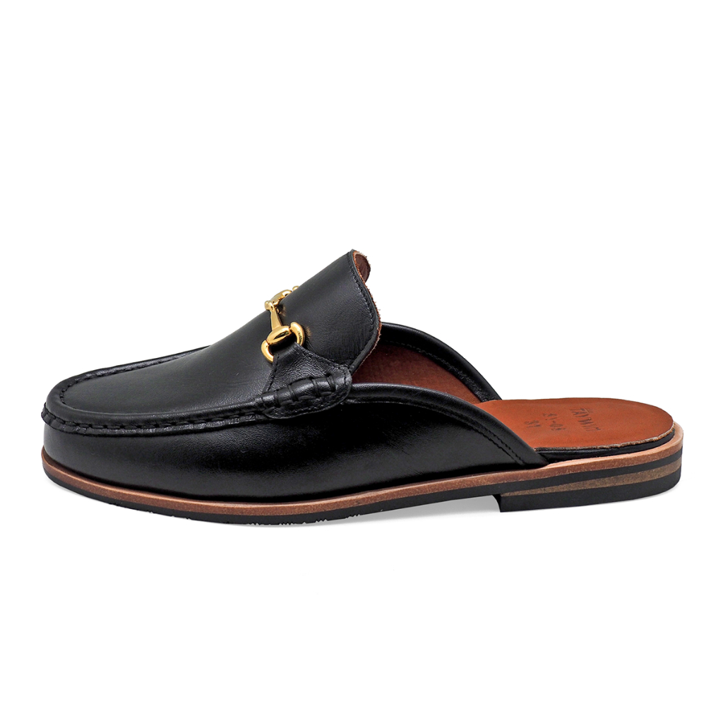 TAYWINแท้ เทวินทร์แท้ รองเท้าโลฟเฟอร์เปิดส้น  SY-08 Size35-41 หนังนิ่มสีดำ - รูปที่ 2