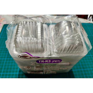 กล่องใส TC TR-K3 (PET) 1 แพค (100ชิ้น)
