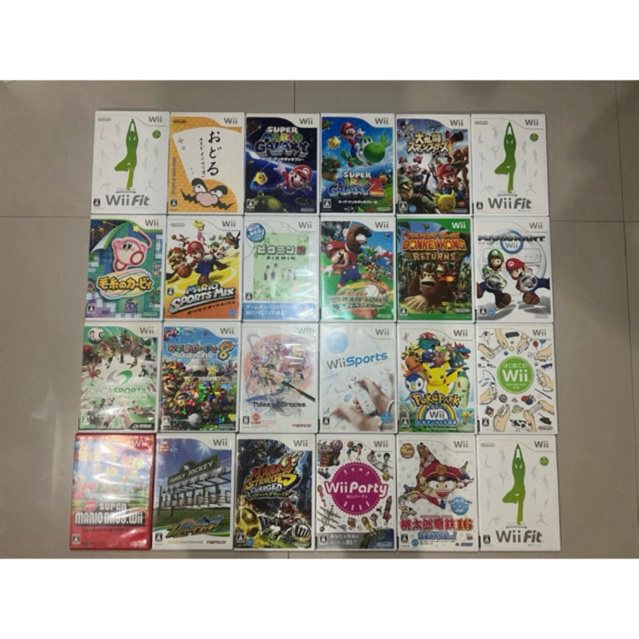 แผ่นเกมแท้ 24 Wii Games 🇯🇵 มือสอง