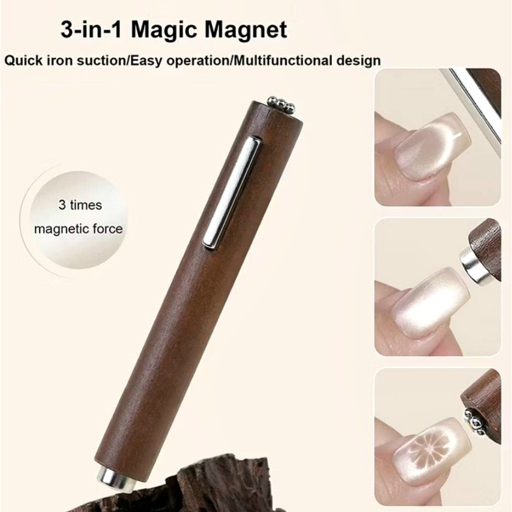 หลายตัวเลือก เหล็กลายหัวใจ💗แท่งแม่เหล็ก ดูดสีเจลลูกแก้ว ดึงสีเล็บเจล Magnet Cateye gel