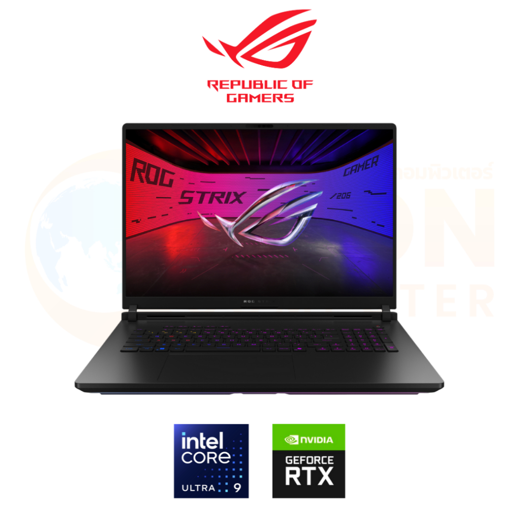 ASUS ROG STRIX SCAR 18 G835LW-SA023W NOTEBOOK (โน้ตบุ๊ค) INTEL CORE ULTRA 9 275HX / RTX 5080 / 64GB 