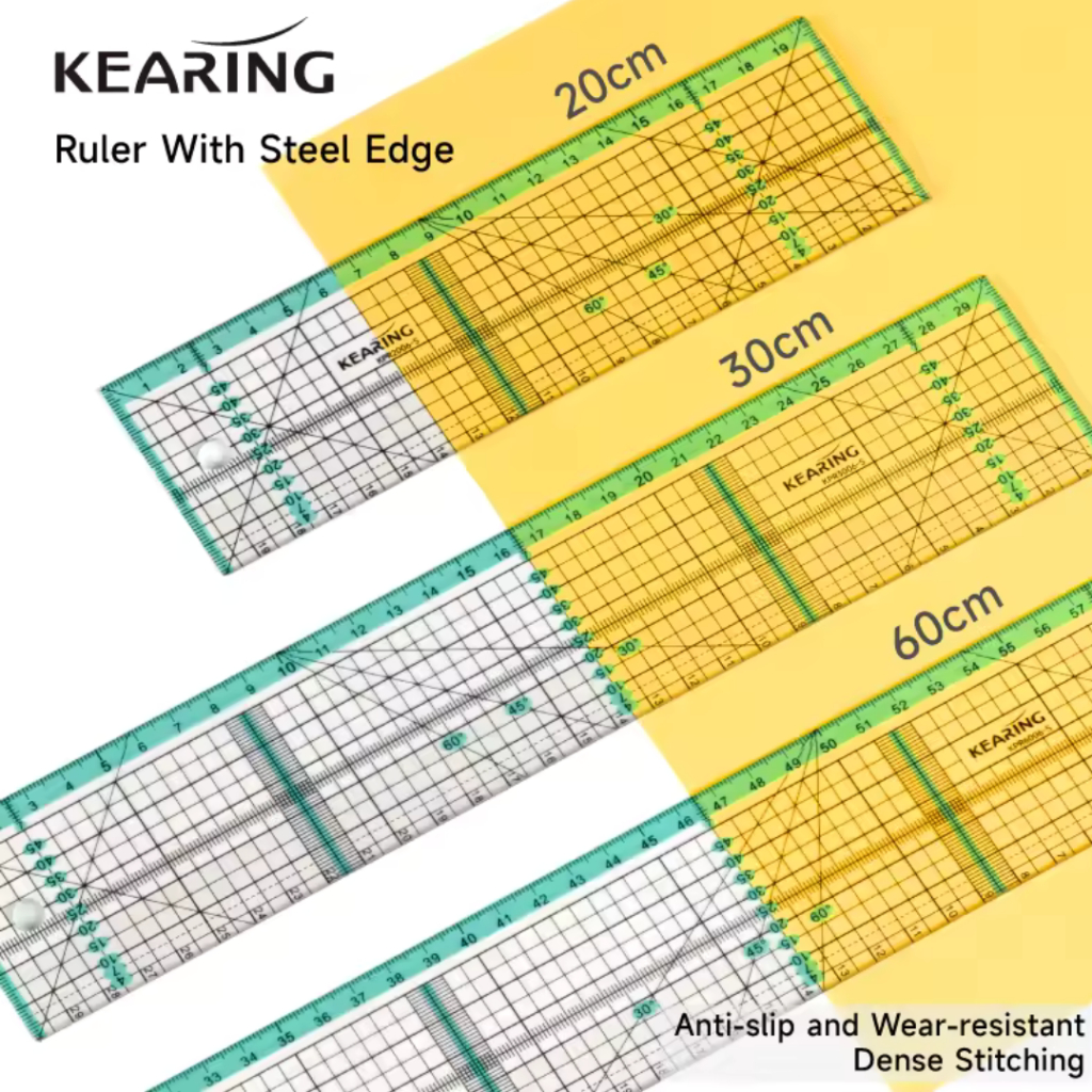Kearing ไม้บรรทัดอเนกประสงค์ Patchwork Quilting Ruler