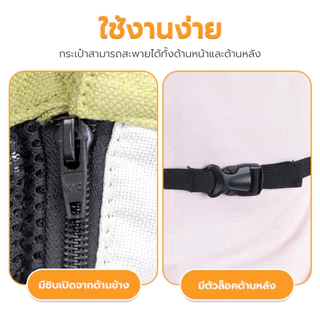 Petus กระเป๋าสัตว์เลี้ยง กระเป๋าสุนัข Mini Pet Carrier Backpack ใช้งานสะดวก หลากหลายไซซ์ มี 3 สี