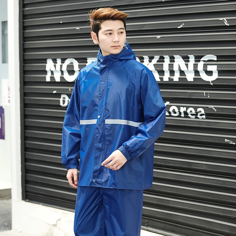 ชุดกันฝนแยกเสื้อและกางเกง มีแถบสะท้อนแสง thumbnail 3