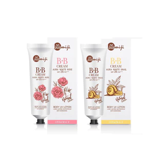 Momiji BB Cream Aura White SPF25+++ 80g โลชั่นบีบีผิวขาวโมมิจิ กันแดด 2 สูตร