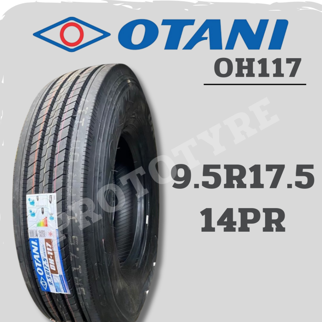 ยางรถบรรทุกเรเดียล 9.5R17.5 14PR/18PR ยี่ห้อ OTANI รุ่น OH-117
