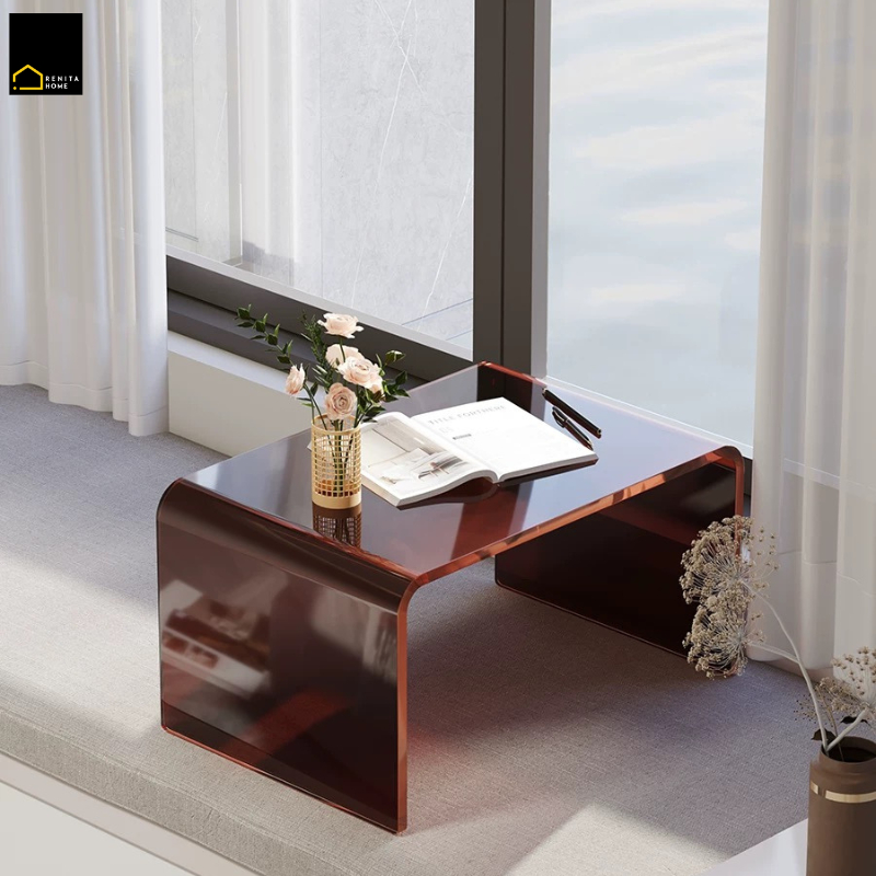 RENITA HOME โต๊ะข้าง/โต๊ะกลาง รุ่นโนวา NOVA TABLE โต๊ะอะคริลิคดีไซน์มินิมอล โมเดิร์นใสสะอาดตา