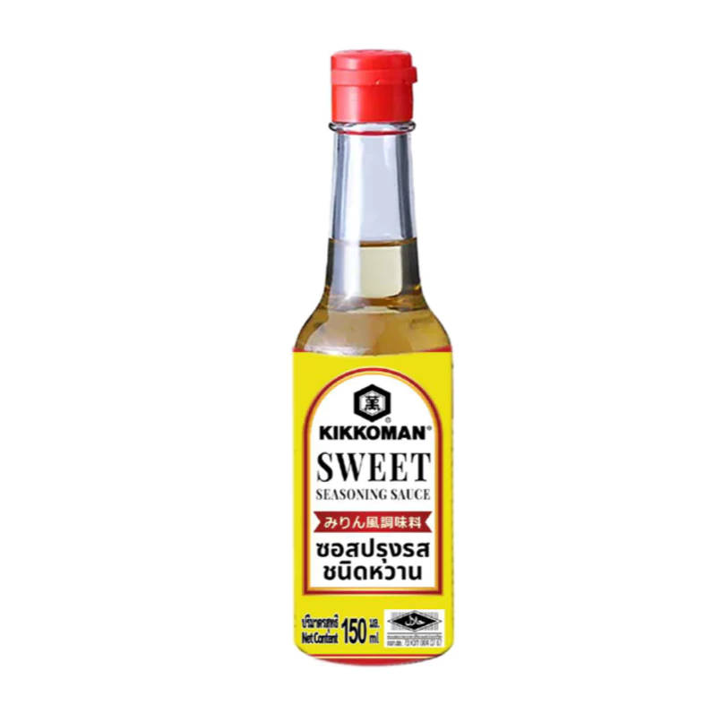Kikkoman Sweet Seasoning Sauce 150ml (Halal Mirin) คิคโคแมนซอสปรุงรสชนิดหวาน (ฮาลาลมิริน) 150 มล.