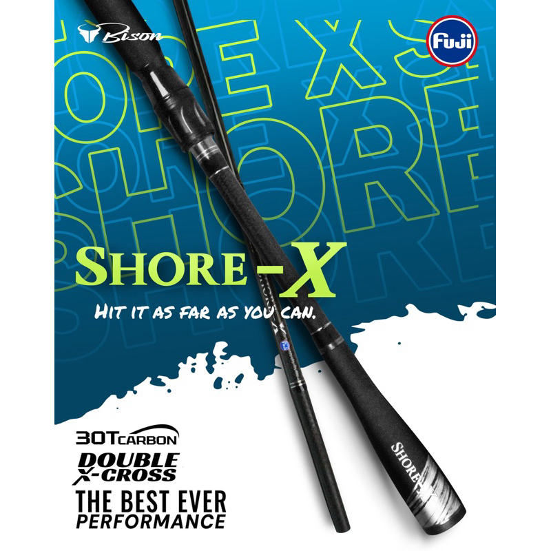 คันตีเหยื่อปลอม BISON SHORE-X ขนาด 8.6 ฟุต
