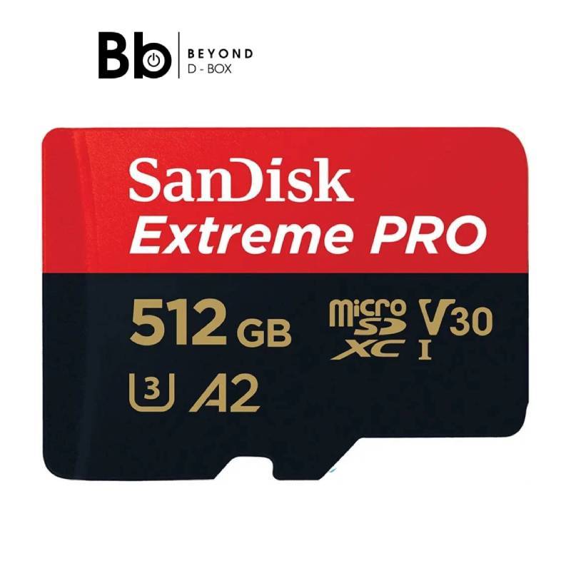 เมมโมรี่การ์ด SanDisk Extreme Pro microSDXC 512GB C10 A2 by BB Beyond D-Box