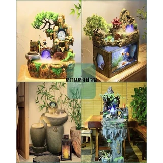 เครื่องทำหมอกอัตโนมัติ เครื่องพ่นหมอก กันน้ำพร้อมไฟ LED สำหรับตู้ปลา บ่อปลา ตกแต่งสวน เพิ่มความชื้น