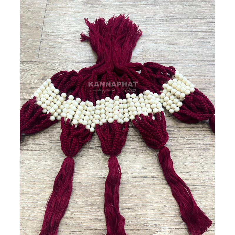 ด้ายผูกข้อมือ 500-1000 เส้น สีแดงเข้ม สีผ้าไตร ด้ายสายสิญจน์ มัดมือ กำไรพระ ด้าย9เส้น สต๊อกเพียบ